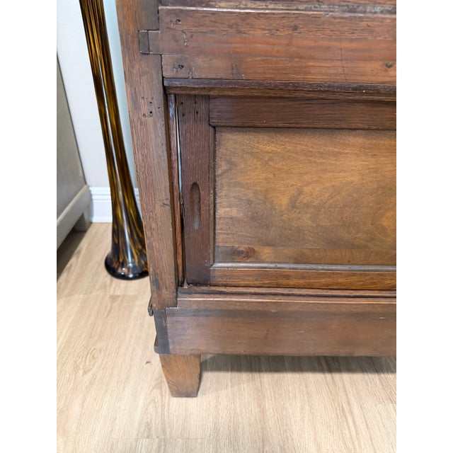 Early 20th Century Antique Oak & Glass Mercantile Display Cabinet / Cigar Showcase For Sale - Image 12 of 12