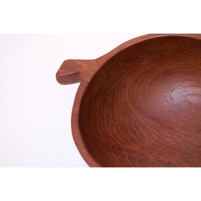 Brown Collection of Three Vintage Teak Serving Pieces Including Designs by Laurs Jensen for Odense For Sale - Image 8 of 13