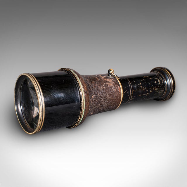 Small Antique Opera Monocular, German, Brass, Leather, Viewing Scope, Victorian For Sale - Image 6 of 9