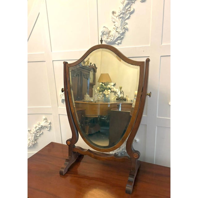 Antique Edwardian Mahogany Dressing Table Vanity Mirror, 1900 For Sale - Image 6 of 13