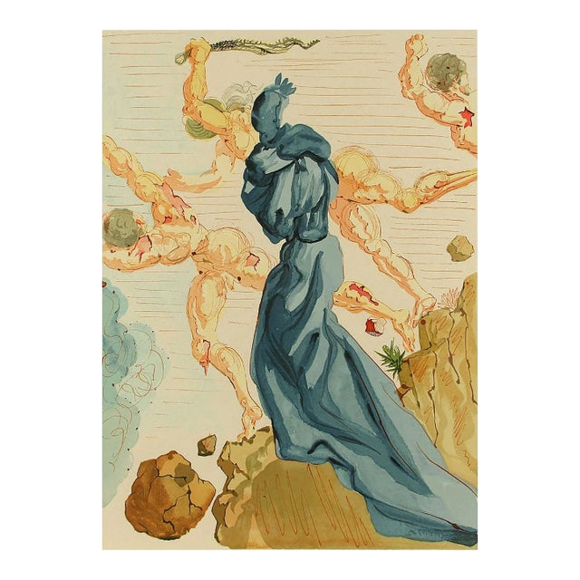 Salvador Dali Woodcut Hell 15 the Hard Margin For Sale
