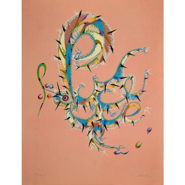 Letter P by Rafael Alberti, from Alphabet series, is an original lithograph, realized by Rafael Alberti in 1972. The state...