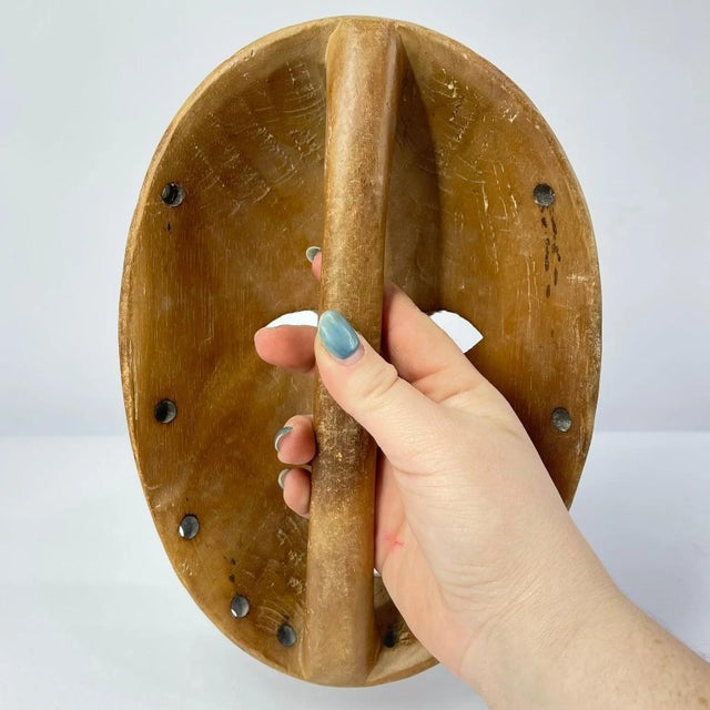 Wood Early 20th Century Lega Hand Mask For Sale - Image 7 of 7