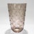 A fine vintage glass vase. Designed by Edward Wald for Orrefors. In grey cut glass with vine & leaf decoration around the...