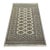 Bokhara Rug 4′ X 6’3” Gray Wool Tribal Hand-Knotted Oriental Carpet For Sale