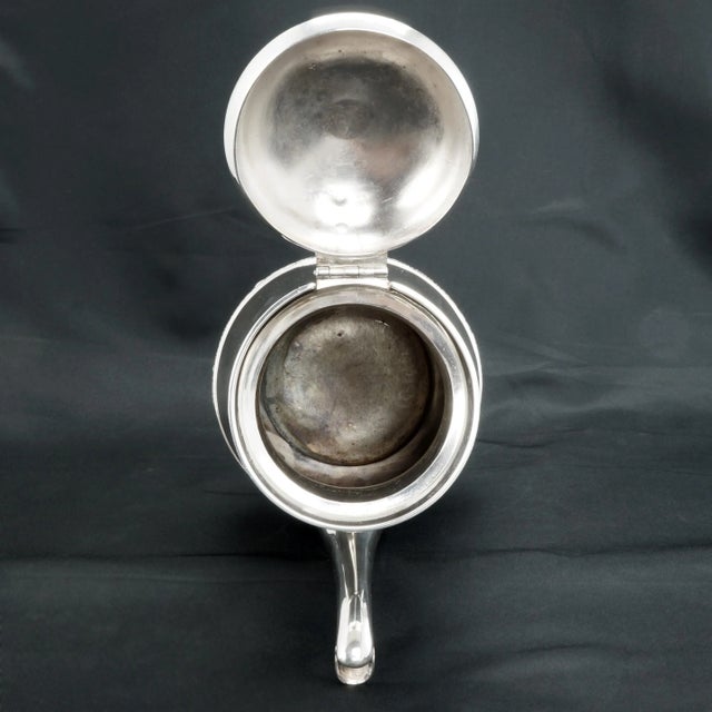 Large Victorian Silver Plate Coffee Pot Circa 1870 For Sale - Image 12 of 13