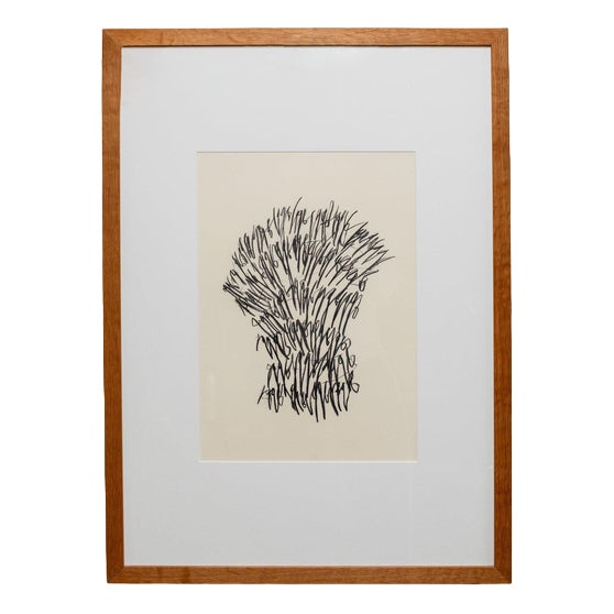 Paul Wilhelm Jacobs, Abstract Motif, 2019, Charcoal on Paper, Framed For Sale