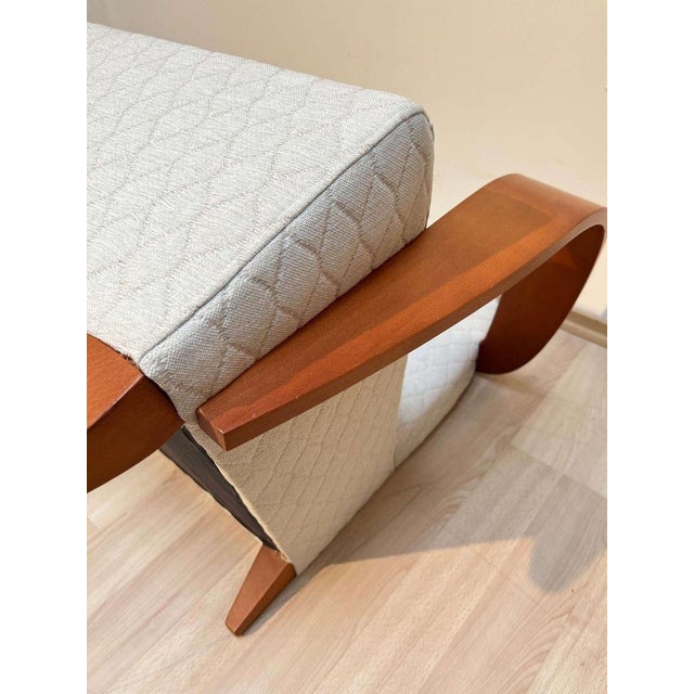 Spanish Club Chair in Beech and Plywood, 1990s For Sale - Image 17 of 18