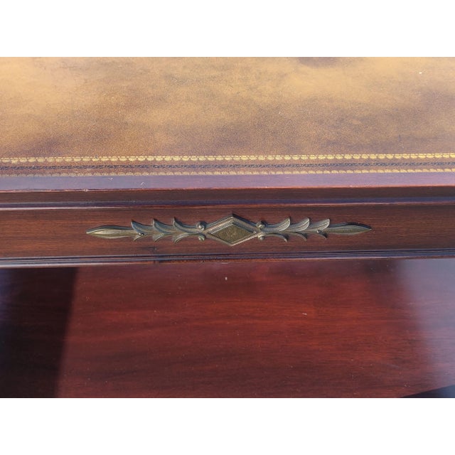 Late 19th Century Stickley Furniture, Leather Top End Table For Sale - Image 5 of 8