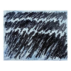 25.5" by 19.6" - Cy Twombly Inspired Abstract Original Oil Painting, Unframed