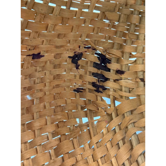 Vintage 19th Century Woven Buttocks Basket For Sale - Image 9 of 12