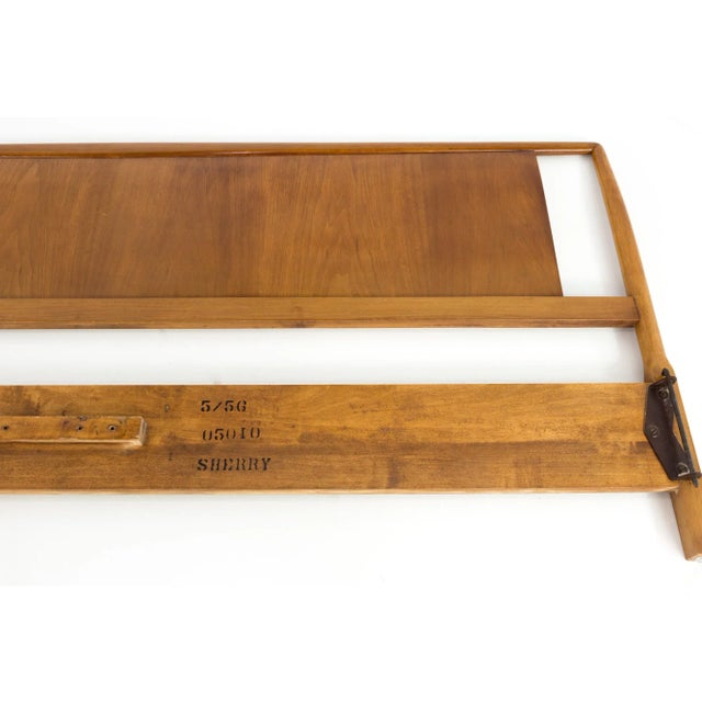 1960s Th Robsjohn Gibbings for Widdicomb Mid Century King Headboard For Sale - Image 5 of 7