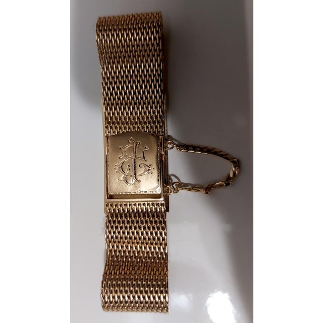 Vintage Bracelet in 18 Karat Gold with 18 Diamonds attributed to Omega, 1957 For Sale - Image 13 of 18