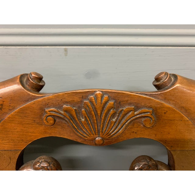 Brown Chippendale Style Carved Mahogany Settee, 1900 For Sale - Image 8 of 18