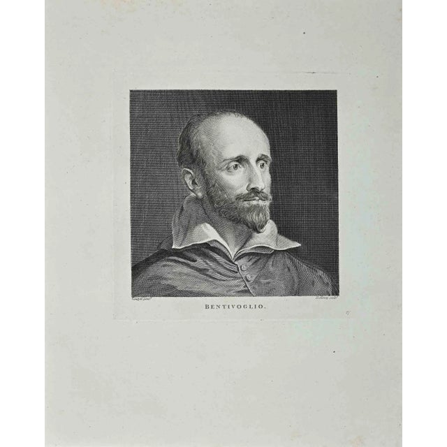 Portrait of Bentivoglio is an original artwork realized by Thomas Holloway (1748 - 1827). Original Etching from J.C....