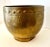 Mid 20th Century Solid Hammered Brass Cachepot Jardiniere Planter with Rim Details For Sale - Image 5 of 10