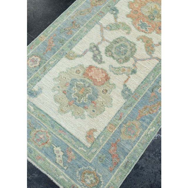 Turkish Oushak Runner Rug 2'8" x 20'6" #17495 For Sale - Image 4 of 8