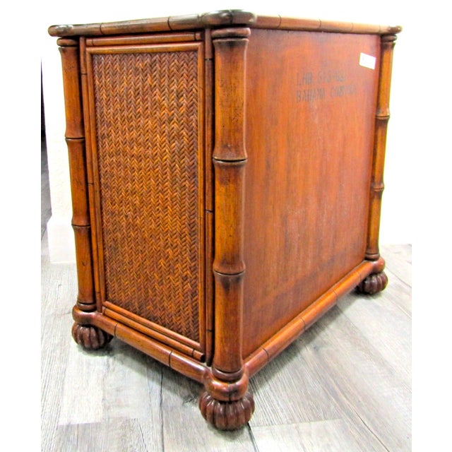 Tommy Bahama Landis Hall Bamboo Commode Chest Lexington Home Brands LHB 513-621 For Sale - Image 15 of 18