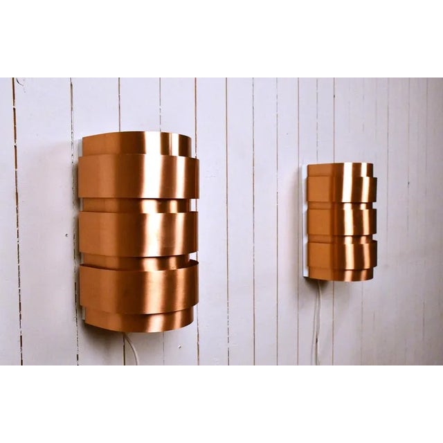 Swedish Model V155 Sconces in Copper by Hans-Agne Jakobsson for Hans-Agne Jakobsson AB, 1950s, Set of 2 For Sale - Image 10 of 10