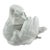Antique White Bisque Porcelain Swan Planter – Sculptural Jardinière For Sale