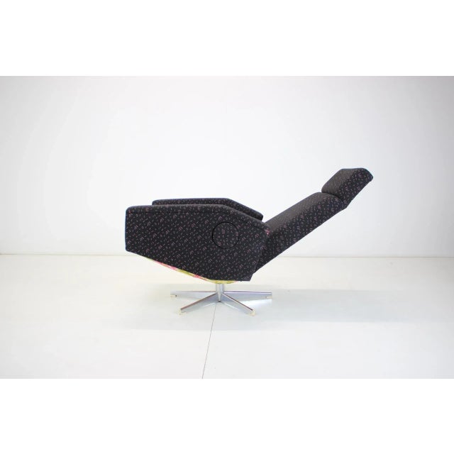 Black Mid-Century Adjustable Relax Armchair, 1970s For Sale - Image 8 of 18