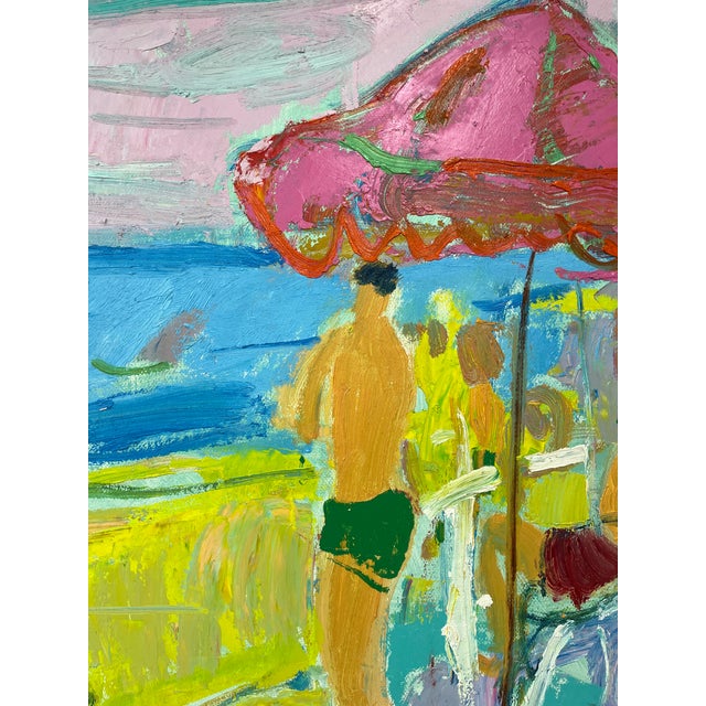 2020s Impressionistic Seascape Original Oil Painting For Sale - Image 5 of 12