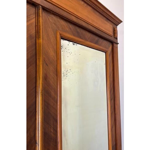 French Carved Mirrored Wardrobe For Sale - Image 4 of 18