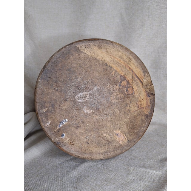 Antique Albany Slip Stoneware Jug 19th C Merchant Tag Formosa Oolong Tea Suffield Ct For Sale - Image 18 of 18