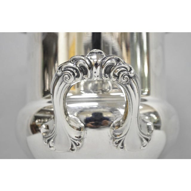 Vintage Silver Plated Trophy Cup Urn Champagne Chiller Ice Bucket 10 Anniversary For Sale In Philadelphia - Image 6 of 16