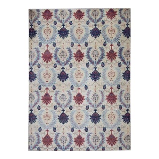 Oriental Hand Knotted Rug Modern 8'9" x 12' For Sale