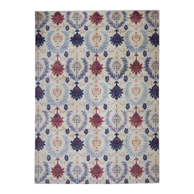 Oriental Hand Knotted Rug Modern 8'9" x 12' For Sale
