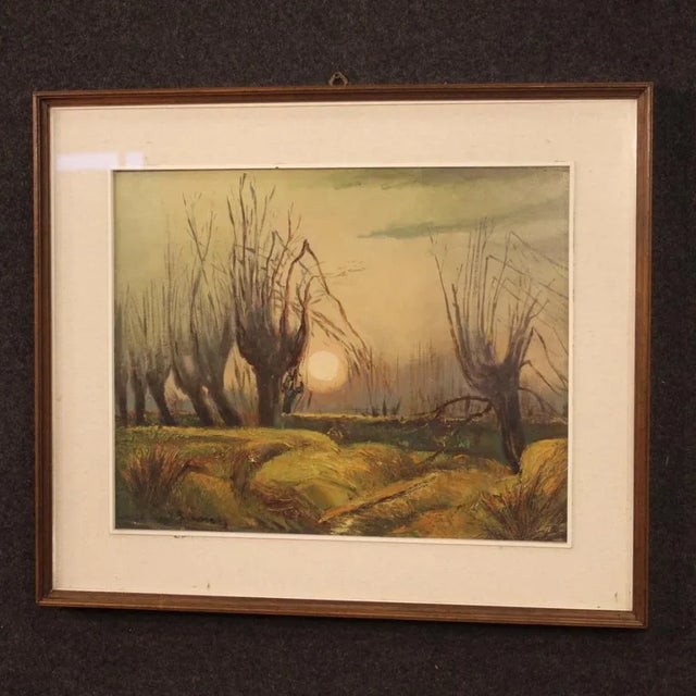 Italian Artist, Landscape in Impressionist Style, 1960, Oil on Panel, Framed For Sale - Image 13 of 13