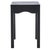 Wood Litith Square Wave Accent Table in Matte Black For Sale - Image 7 of 8