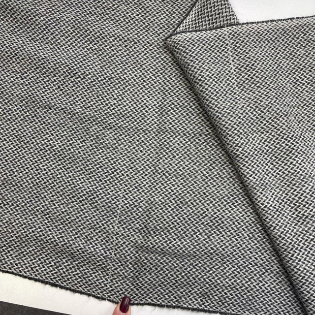 Giorgio Armani Grey Wool Blend Scarf
