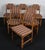 Vintage Dining Chairs in Oak and Wool by Henning Kjærnulf, 1970s, Set of 6 For Sale - Image 3 of 7