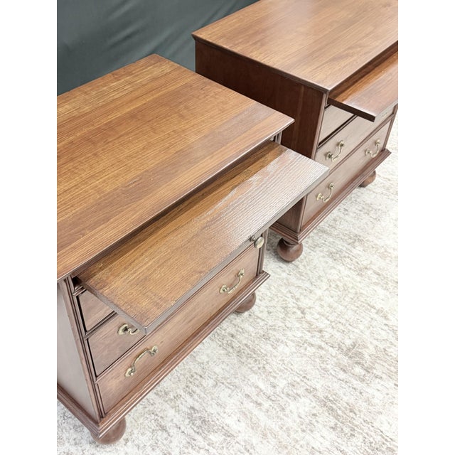 Traditional Bob Timberlake for Lexington Cherry Nightstands — Pair For Sale - Image 3 of 5