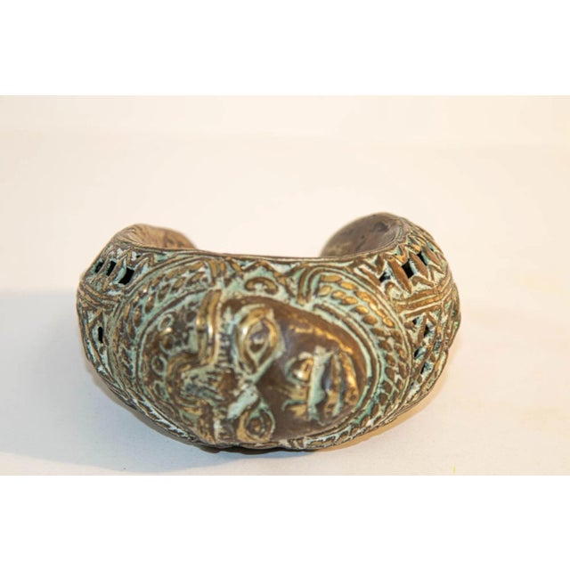 Antique African Bronze Bracelet Currency Bangle Tribal Artifact For Sale In Palm Springs - Image 6 of 13