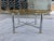 Mid-Century Modern Chrome X-Base Coffee Table Having Scalloped Brass Glass For Sale - Image 12 of 13