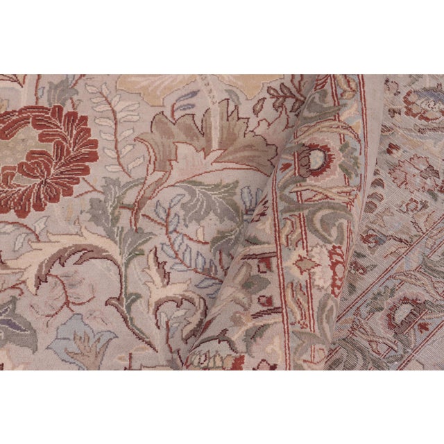 Textile Shabby Chic Pak-Persian Gray/Gray Wool Rug - 9'0'' X 12'1'' For Sale - Image 7 of 9