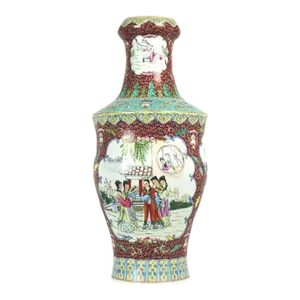 19th Century Large Chinese Porcelain Vase with Marking