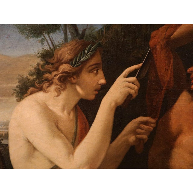 Circle of Pompeo Girolamo Batoni, Apollo and Marsyas, 1770, Oil on Canvas For Sale - Image 8 of 16
