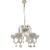 Modern Murano Glass Style 6 Arm Chandelier For Sale