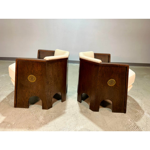 1970s 1970s Pair of Adrian Pearsall Attrb Strictly Spanish Hexagonal Brutalist Club Chairs For Sale - Image 5 of 12