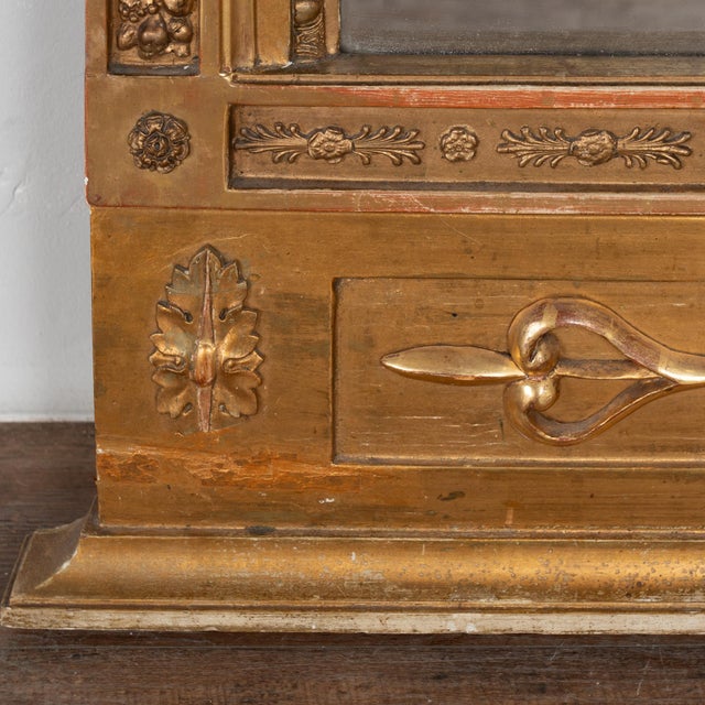 19th Century Swedish Tall Gold Gilt Trumeau Mirror For Sale - Image 15 of 18
