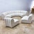 1980s Postmodern Channeled Scalloped Beige Fabric Sections Sofa - 6 Pieces For Sale - Image 5 of 12