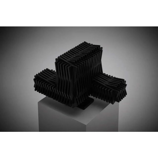 1940s Abstract Geometric Sculpture by Edison Parra, 1970s For Sale - Image 5 of 10