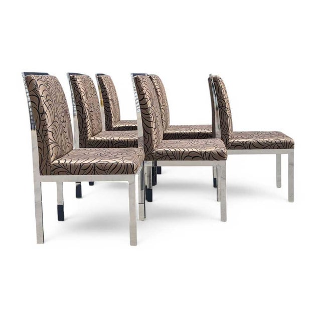 Mid-Century Modern Vintage Dia Chrome Dining Chairs, Set of Six, Mid-Century For Sale - Image 3 of 18