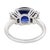 Vintage Gia 4.95 Carat Ceylon Sapphire Diamond Platinum Ring, Size 7.25 For Sale In Los Angeles - Image 6 of 6
