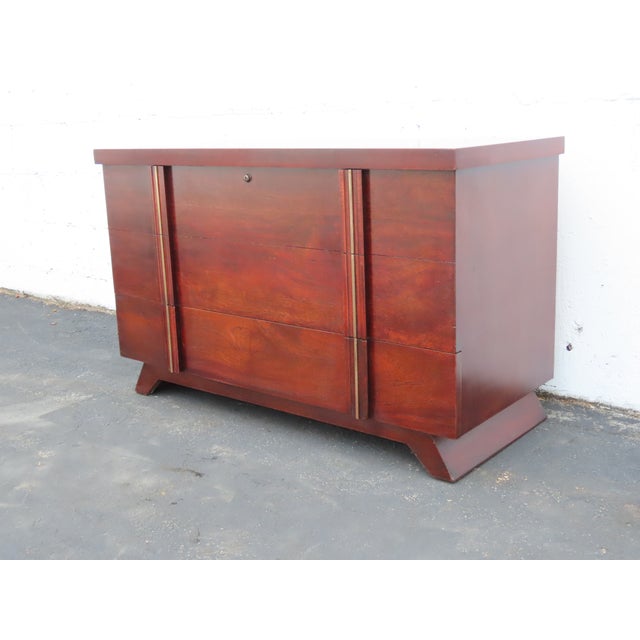 Mid-Century Modern Mid Century Lane Cedar Chest Blanket Trunk Window Bench With a Drawer 6657 For Sale - Image 3 of 18