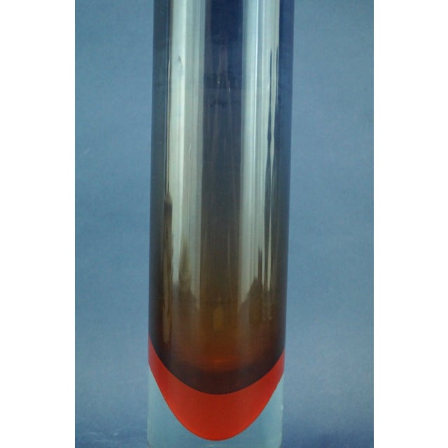Vintage Cylindrical Vase in Sommerso Glass by Flavio Poli, 1930s For Sale - Image 10 of 16